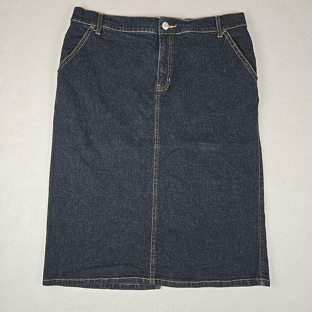 Gap Vintage Y2K Women's Denim Knee Length Skirt Size 8‎